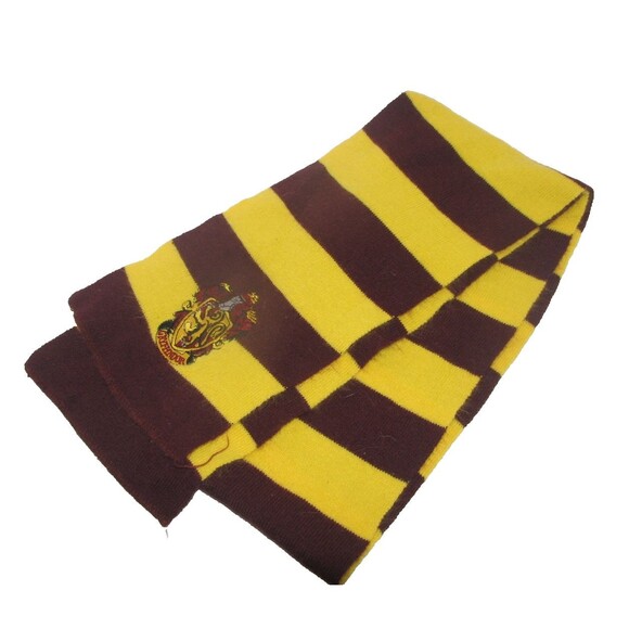 Harry Potter Yellow & Maroon Striped Gryffindor House Scarf Wrap 60" Cosplay - Picture 1 of 2